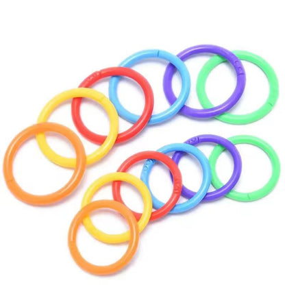 48Pack 15 Mm Colorful Plastic Loose Leaf Rings  Versatile Binder Rings For DIY Albums  Document Org 5