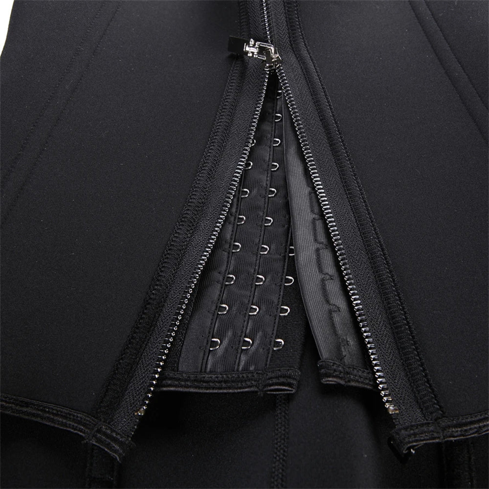 Women Waist Trainer Tank Top Zipper Body Shaper, Tummy Control Sleeveless Activewear, Shaping Underwear for Women