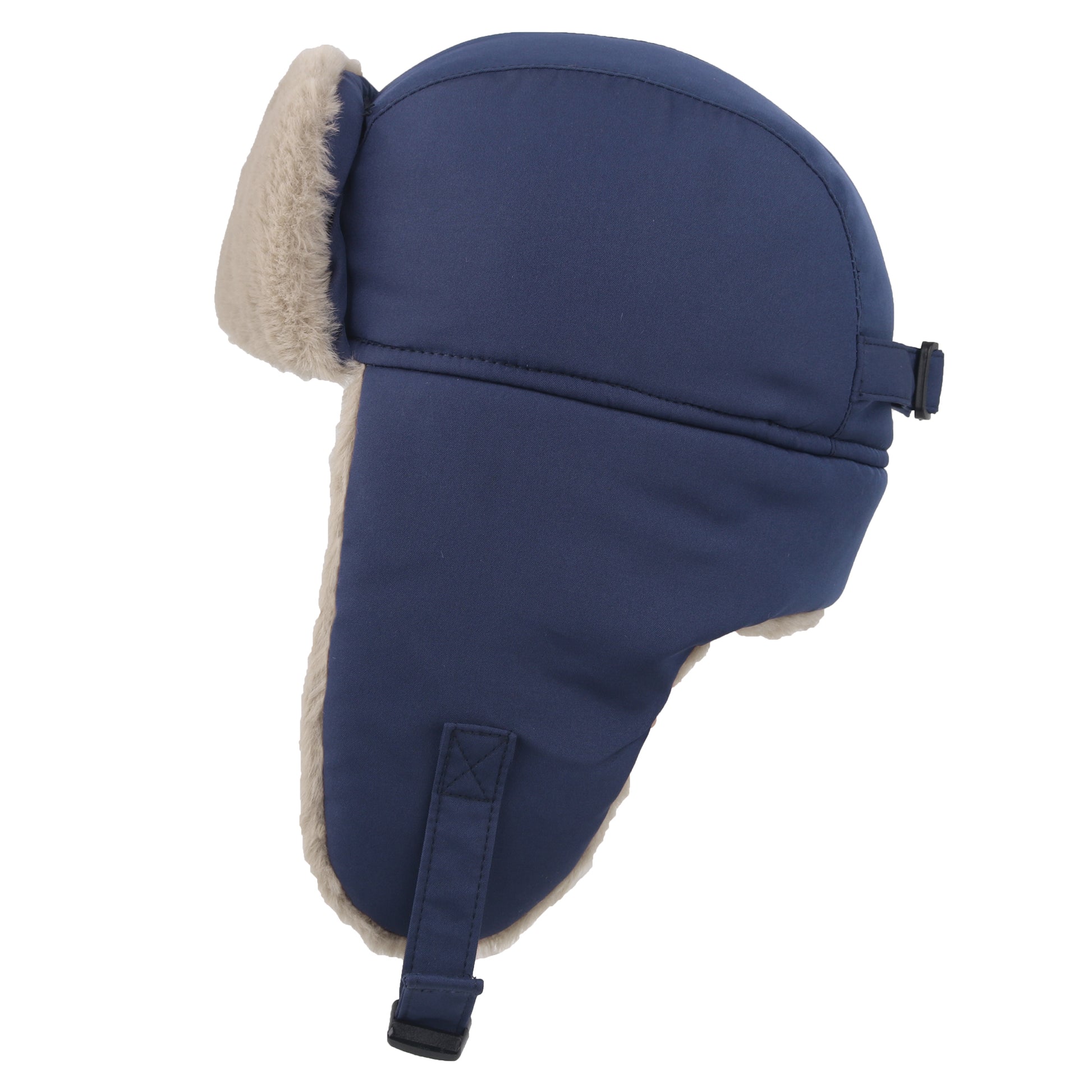 Chunky Warm Trapper Hat, Winter Russian Ushanka for Boys Girls, Waterproof Plush Lined Skiing Cap