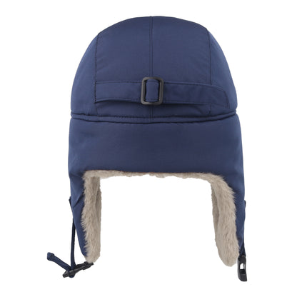 Chunky Warm Trapper Hat, Winter Russian Ushanka for Boys Girls, Waterproof Plush Lined Skiing Cap
