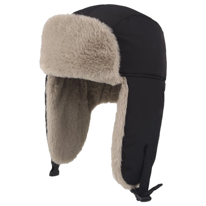 Chunky Warm Trapper Hat, Winter Russian Ushanka for Boys Girls, Waterproof Plush Lined Skiing Cap