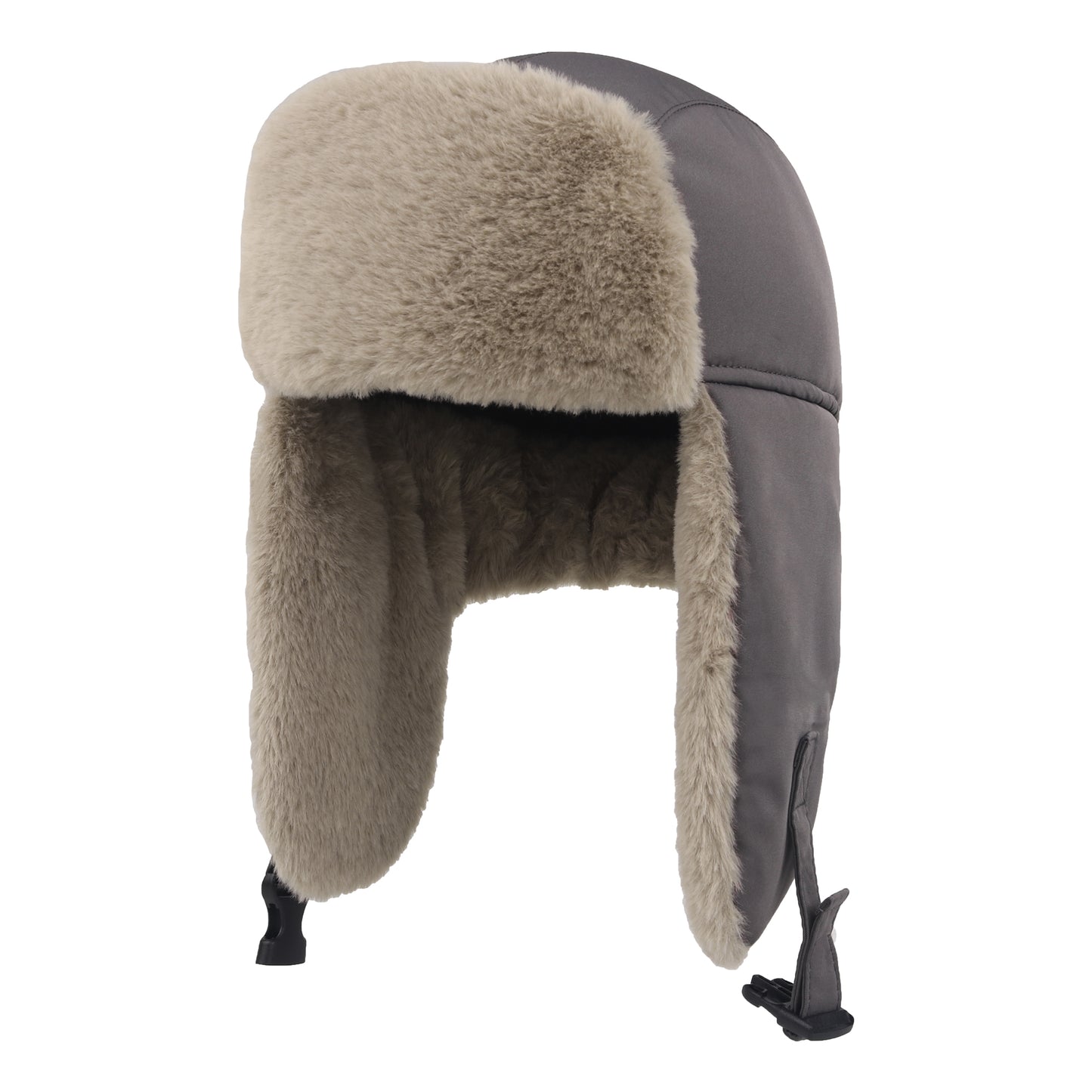 Chunky Warm Trapper Hat, Winter Russian Ushanka for Boys Girls, Waterproof Plush Lined Skiing Cap