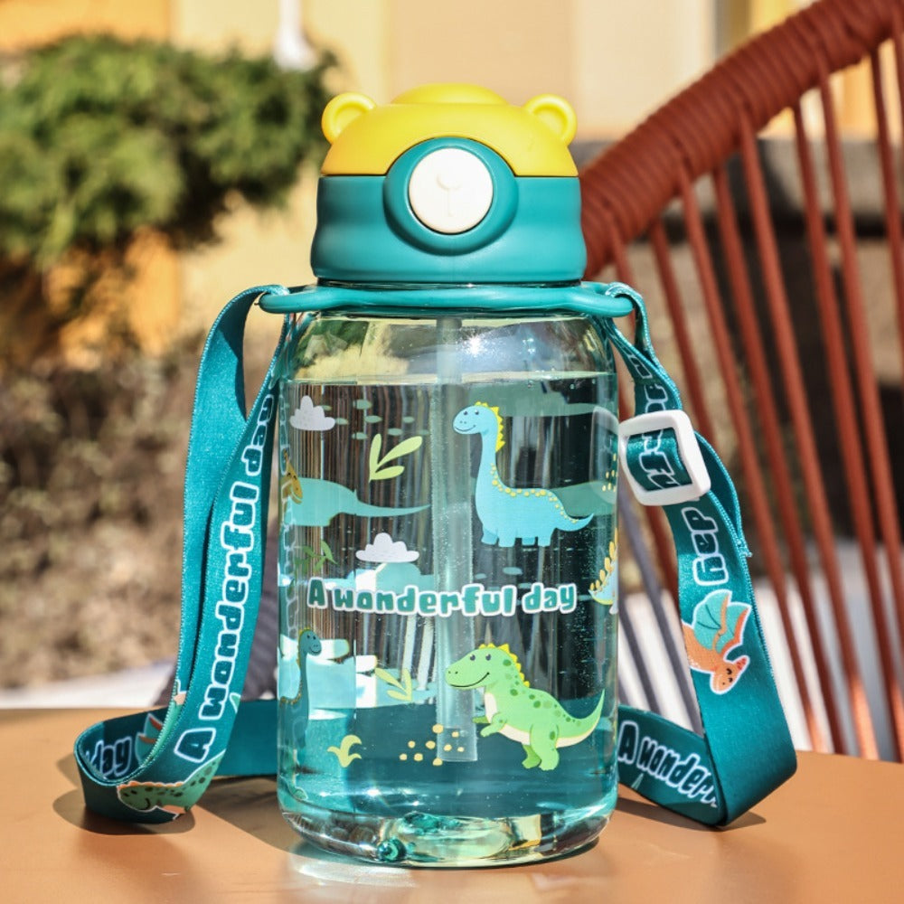 Portable Leakproof Water Bottle For Kids With Straw BPA Free Outdoor Childrens Cups School Water Bo 4