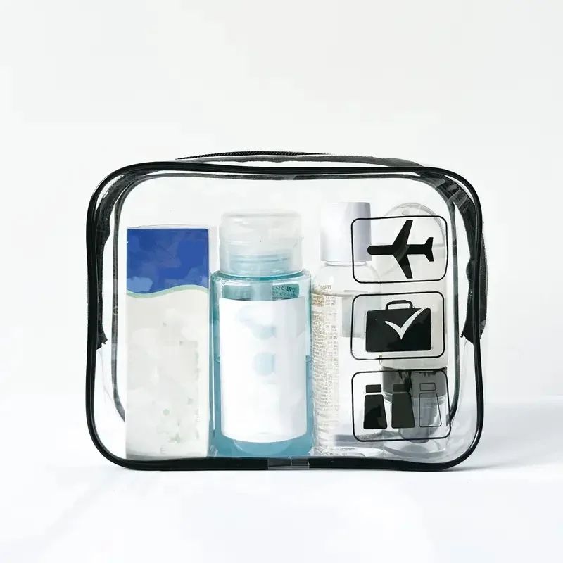 TSAApproved Clear Travel Toiletry Bag  LeakResistant  Durable Quart Pouch 3