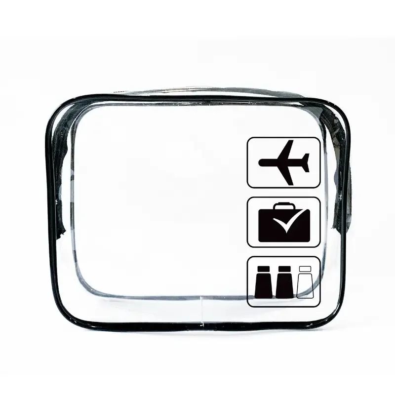 TSAApproved Clear Travel Toiletry Bag  LeakResistant  Durable Quart Pouch 6