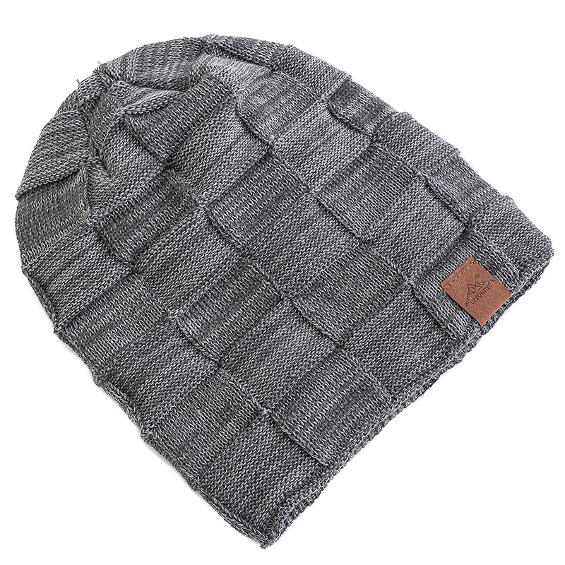 Women Winter Hats Fashion Slouchy Warm Beanie Multicolor Mixing Color Streetwear Cap 1