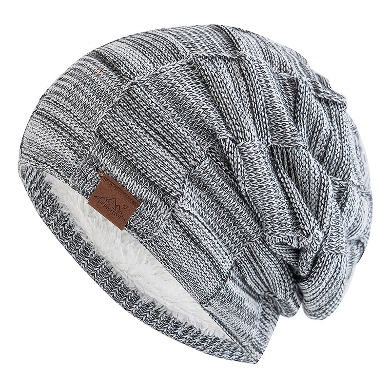 Women Winter Hats Fashion Slouchy Warm Beanie Multicolor Mixing Color Streetwear Cap 6