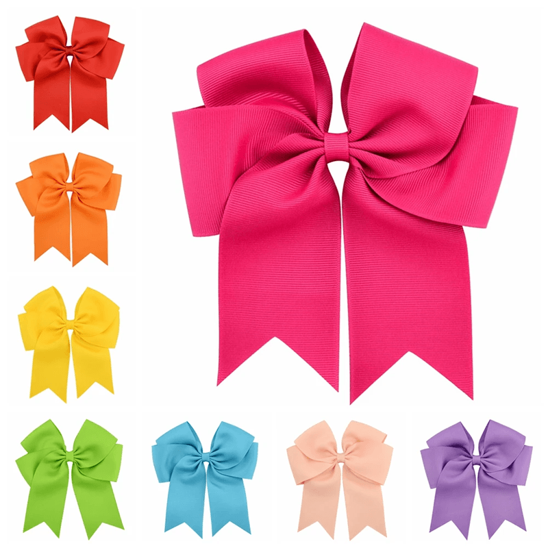 RainbowCharm Girls Grosgrain Hair Bow Clip