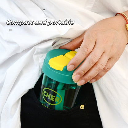 Cute Portable Kids Juice Cup Mini Plastic Straw Water Bottle Leakproof Outdoor Sports Drinkware Ant 3