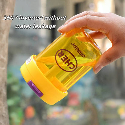 Cute Portable Kids Juice Cup Mini Plastic Straw Water Bottle Leakproof Outdoor Sports Drinkware Ant 4
