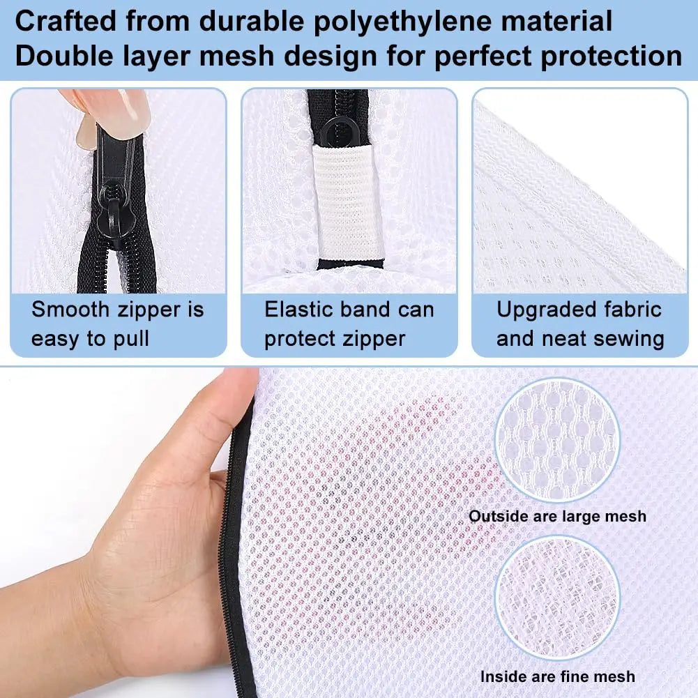 Shoe Washing Bag Zip Closure Storage Bags For Running Shoes Sneakers And Bras Organizer 1