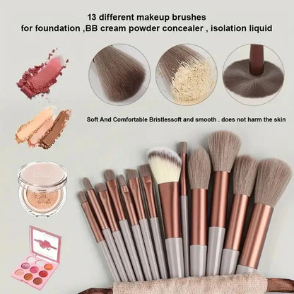 Professional Makeup Brush Set Soft Fluffy Kabuki Blending Foundation Powder Brush Eyeshadow Beauty  1