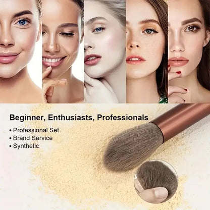 Professional Makeup Brush Set Soft Fluffy Kabuki Blending Foundation Powder Brush Eyeshadow Beauty  3