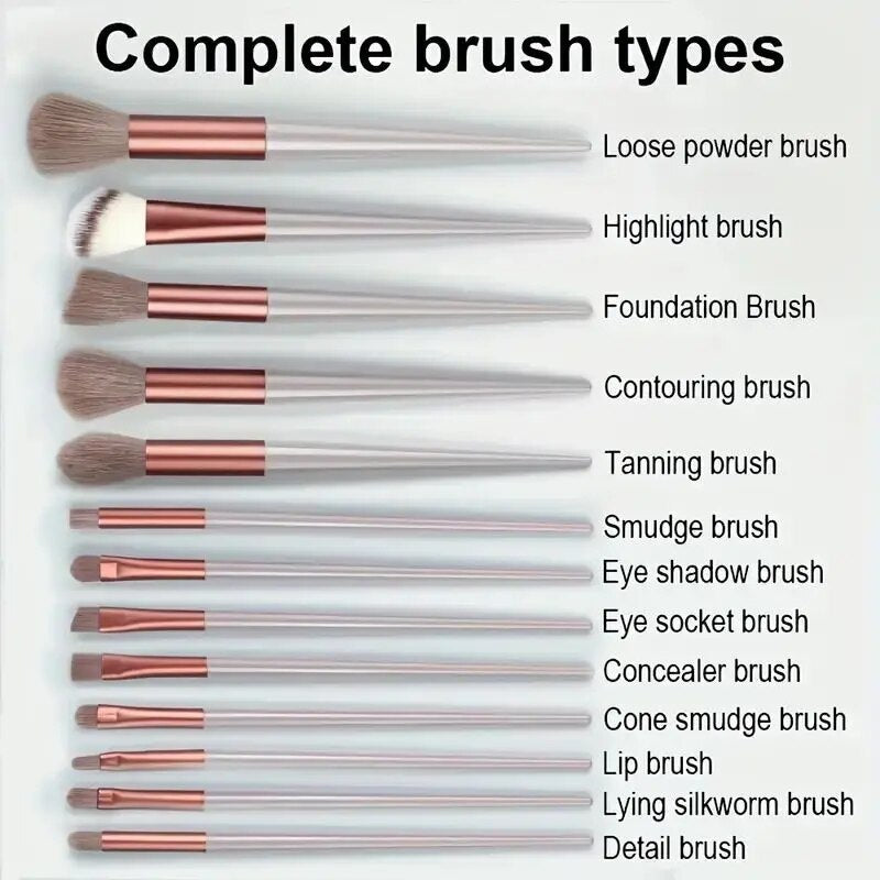 Professional Makeup Brush Set Soft Fluffy Kabuki Blending Foundation Powder Brush Eyeshadow Beauty  5