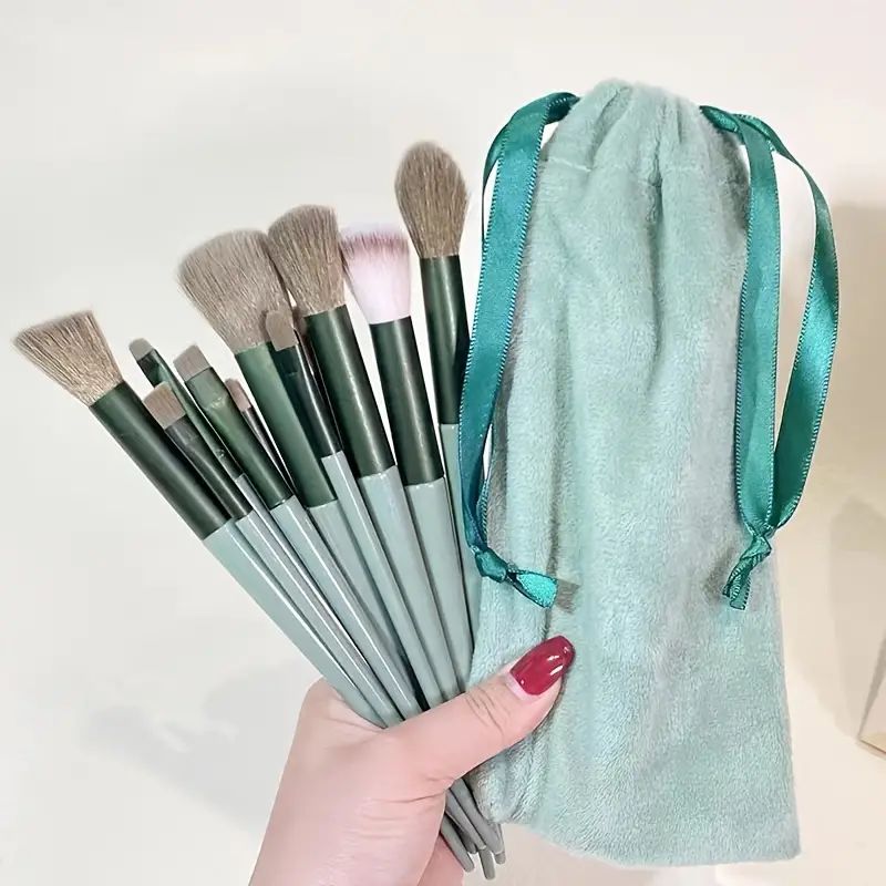 Professional Makeup Brush Set Soft Fluffy Kabuki Blending Foundation Powder Brush Eyeshadow Beauty  6