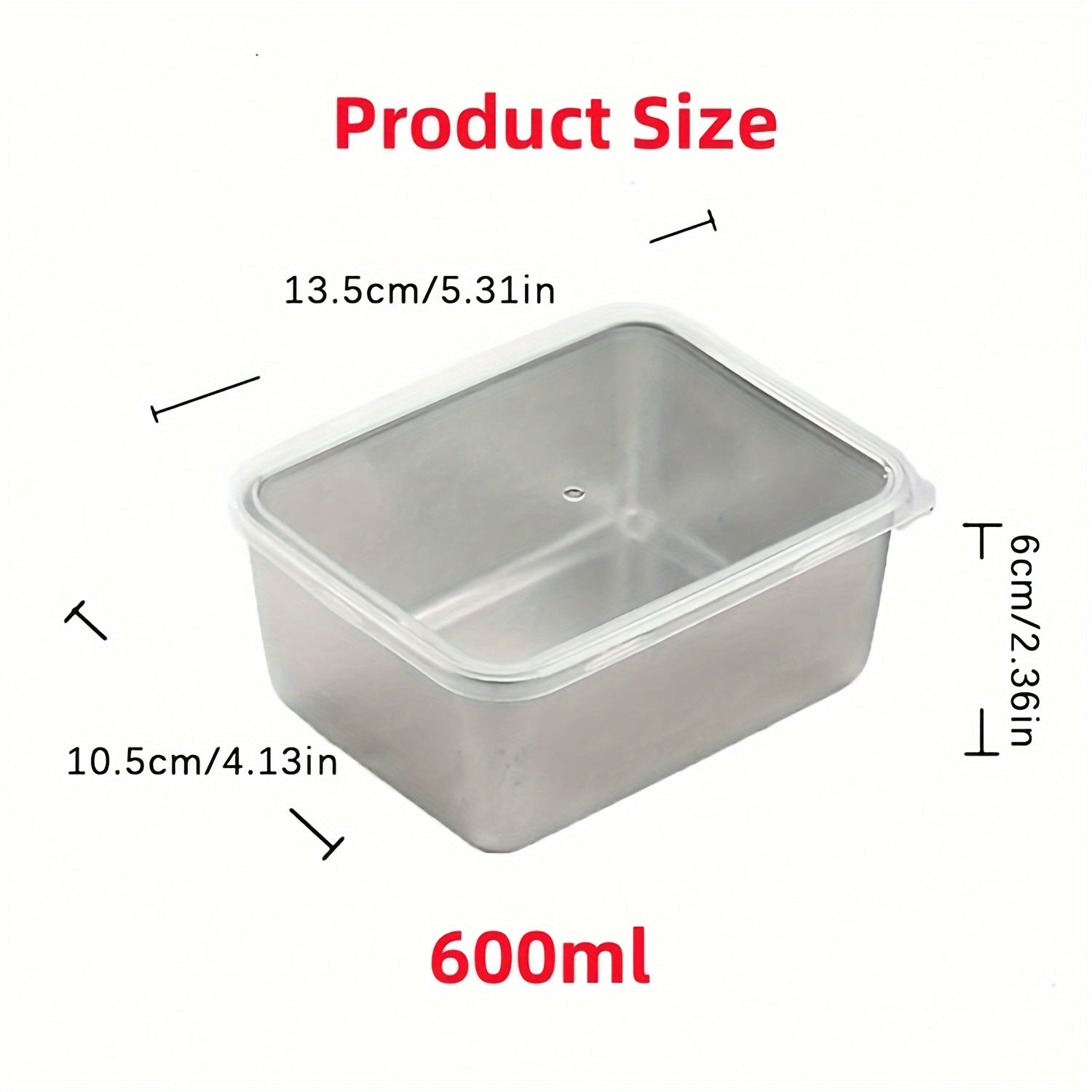 Stainless Steel Food Storage Containers Set Stackable  Reusable With Lids For Camping Picnics Schoo 5