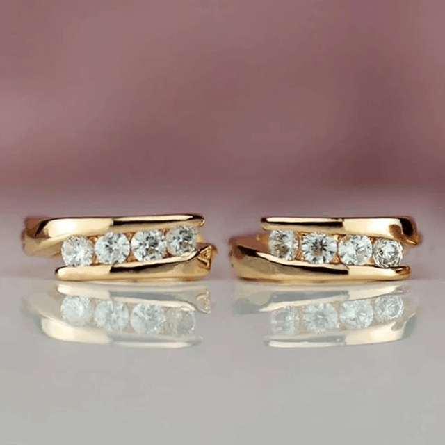 LumiCurve Gold Hoop Earrings 1