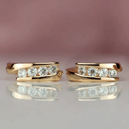 LumiCurve Gold Hoop Earrings 1