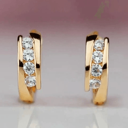 LumiCurve Gold Hoop Earrings 2