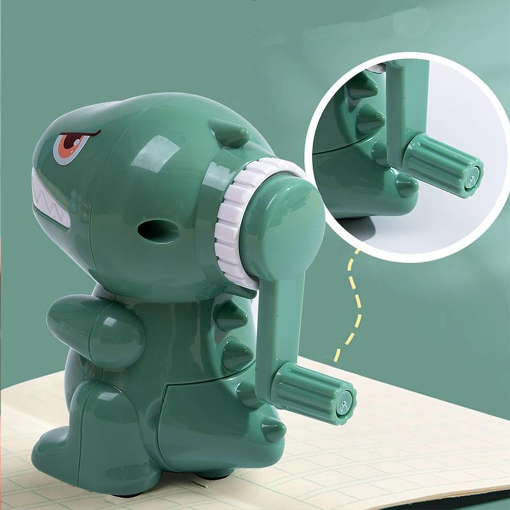 Cartoon Dinosaur Pencil Sharpener Manual Fast Sharpening For Home Office School Use 3
