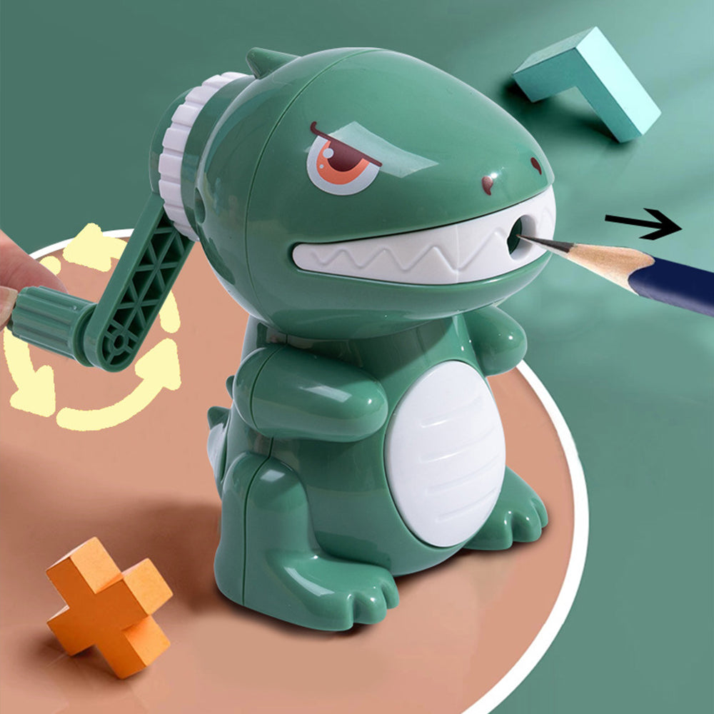 Cartoon Dinosaur Pencil Sharpener Manual Fast Sharpening For Home Office School Use 1