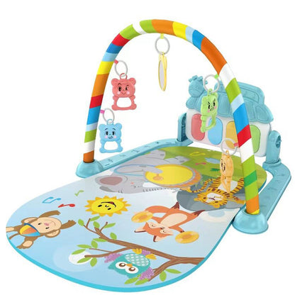 Newborn Baby Fitness Stand Toy Pedal Piano Music Crawling Mat Baby Toy For Growth 6