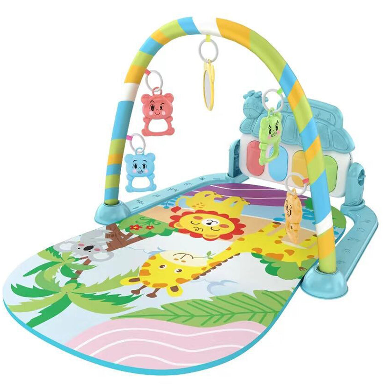 Newborn Baby Fitness Stand Toy Pedal Piano Music Crawling Mat Baby Toy For Growth 8
