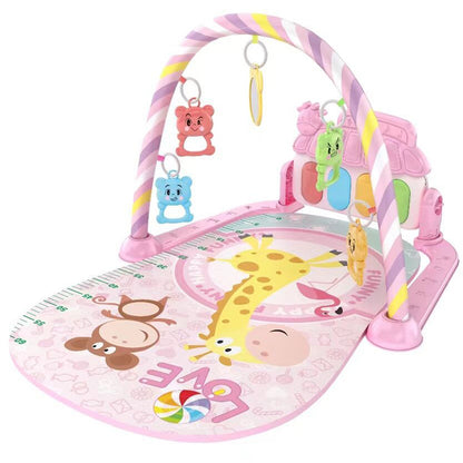 Newborn Baby Fitness Stand Toy Pedal Piano Music Crawling Mat Baby Toy For Growth 9