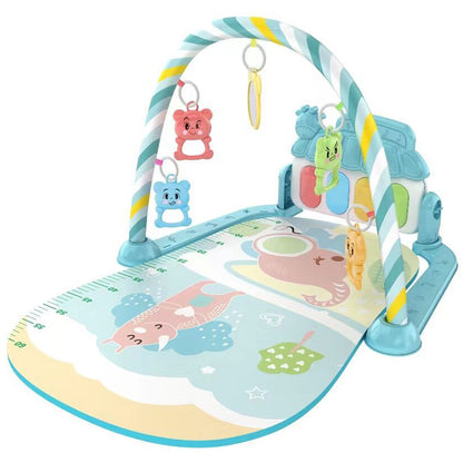 Newborn Baby Fitness Stand Toy Pedal Piano Music Crawling Mat Baby Toy For Growth 10