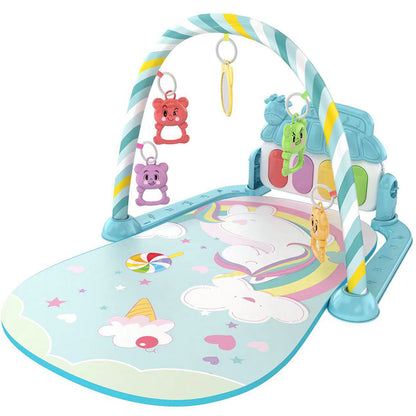 Newborn Baby Fitness Stand Toy Pedal Piano Music Crawling Mat Baby Toy For Growth 11