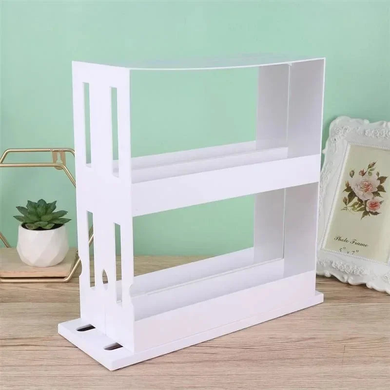 MultiFunction Spice Storage Rack Rotating Organizer Shelf Kitchen Bathroom Seasoning Organizer 3