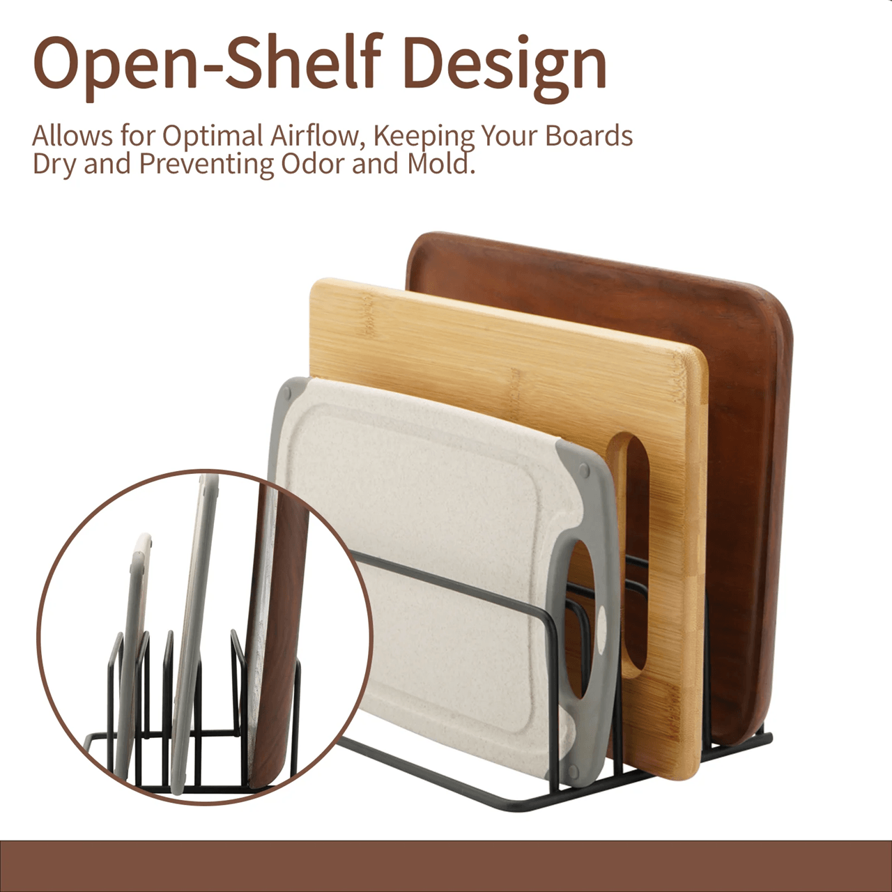 SpaceStack Cutting Board And Lid Organizer 3