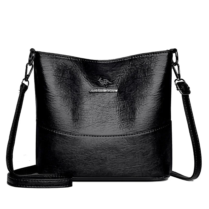 Designer Handbag For Women Soft PU Leather Crossbody Bag Casual Female Shoulder Bag 6