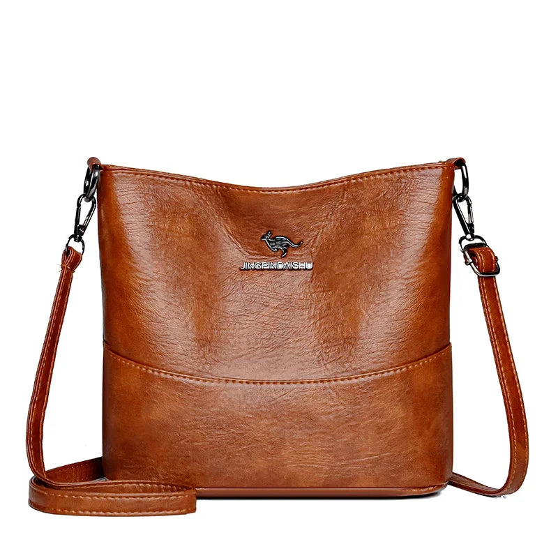 Designer Handbag For Women Soft PU Leather Crossbody Bag Casual Female Shoulder Bag 7