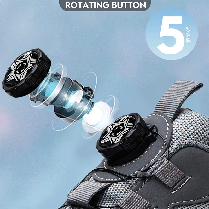Fashion Men Safety Sport Shoes Antismash Antipuncture Security Protective Boots Rotating Button Saf 4