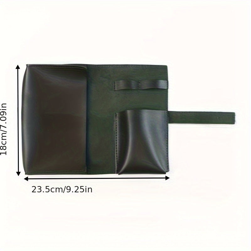 Portable Tech School Accessories Case PU Leather MultiCompartment Organizer For Cables Chargers And 4
