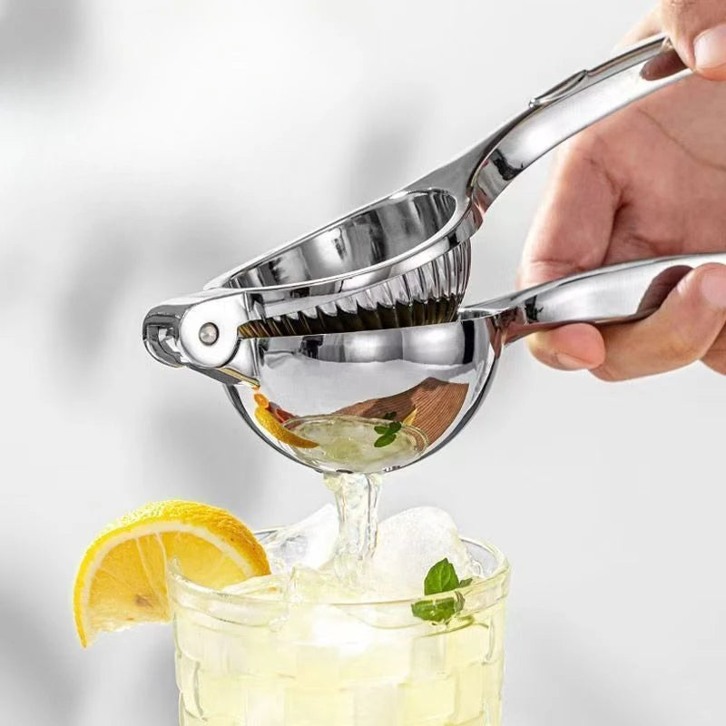 Fruit Pressing Squeezer, Manual Juicer Stainless Steel Processor, Lemon Clip Kitchen Accessories