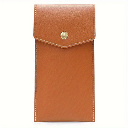 Large-Capacity PU Leather Storage Bag, Business Office Pen Storage, Student Glasses Case