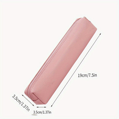 Premium Faux Leather Pencil Case Mini Makeup Pencil Case Bag Fashionable  Functional 2