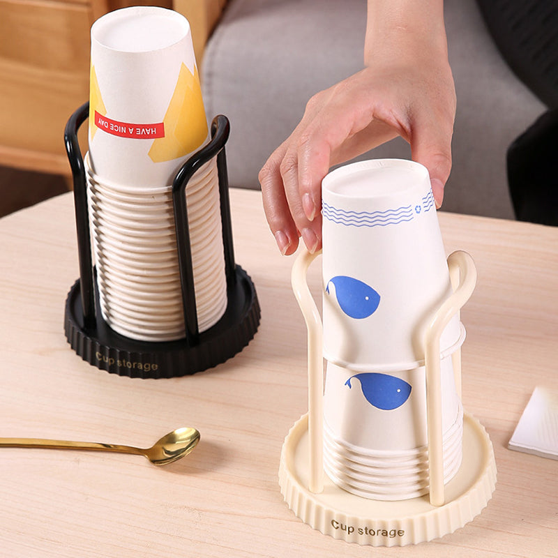 Household Disposable Paper Cup Holder Desktop Storage Rack For Living Room And Dining Room 1