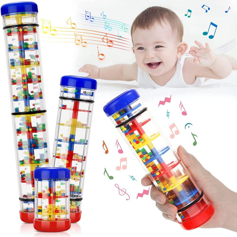 Rainstick Musical Instrument for Babies, Sensory Developmental Rain Stick Shaker Toy