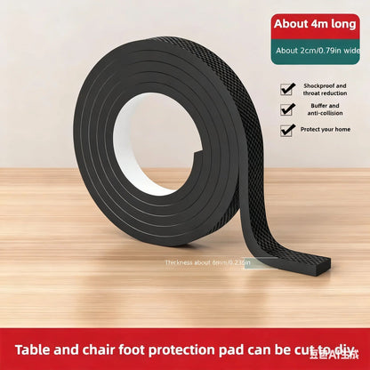 Premium Black Felt Furniture Pads  Thick CuttoSize Floor Protectors For Chairs  Tables 6