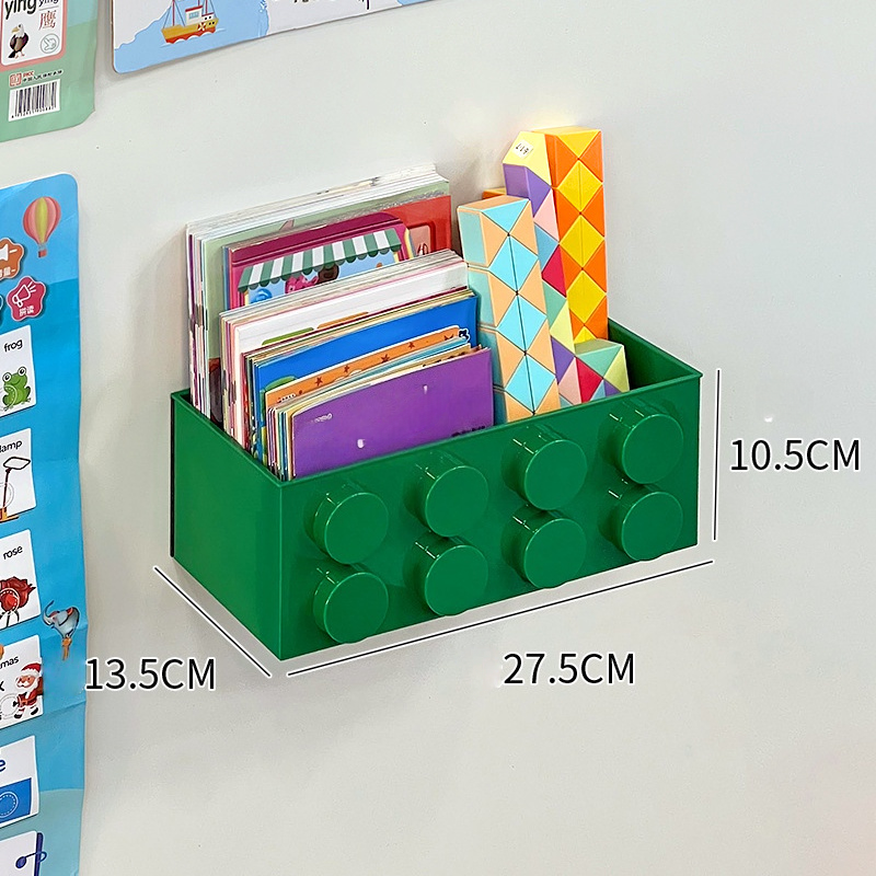 Magnetic WallMounted Building Blocks Refrigerate Storage Rack 5