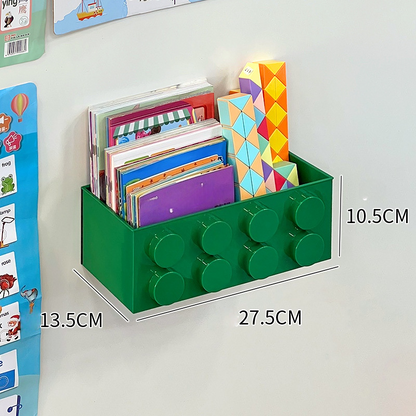 Magnetic WallMounted Building Blocks Refrigerate Storage Rack 5