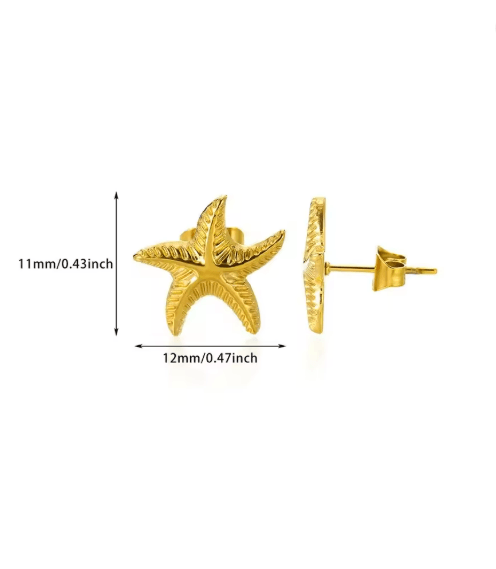 SeaCharm Starfish Stud Earrings 9