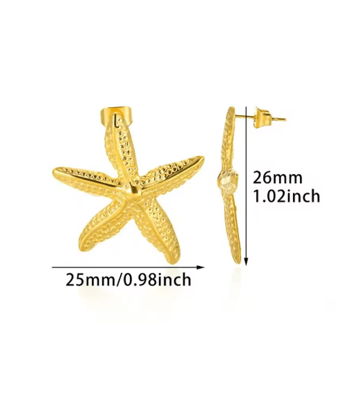 SeaCharm Starfish Stud Earrings 10