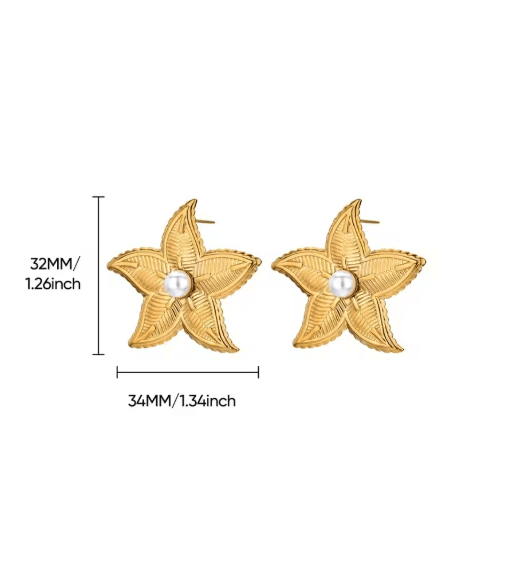 SeaCharm Starfish Stud Earrings 14