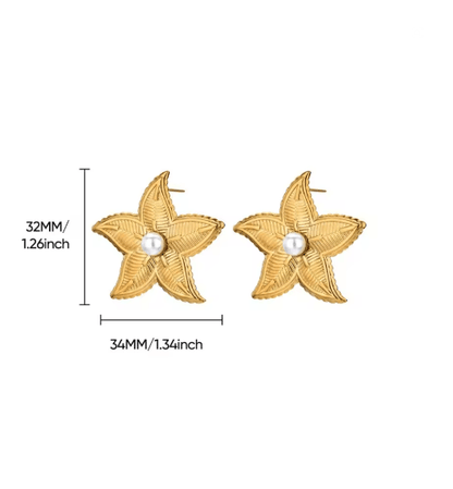 SeaCharm Starfish Stud Earrings 14