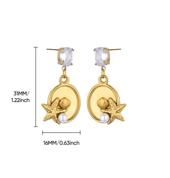 SeaCharm Starfish Stud Earrings 16