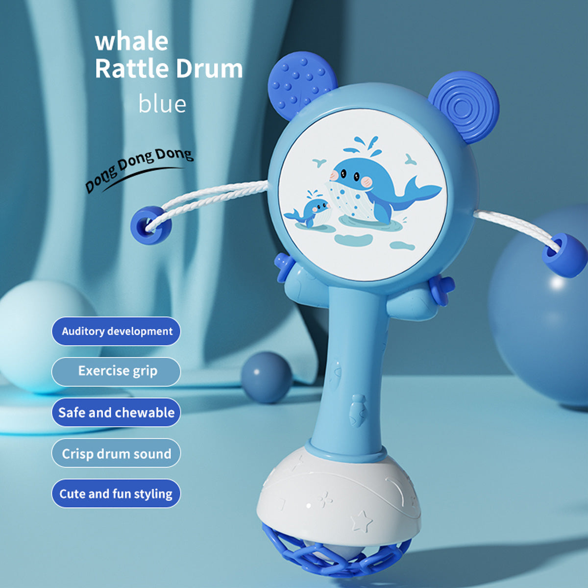 Infant Stop Weep Tear Rattles Mobile Baby Rattle Toys Educational Teether Hand Bells For Newborns 5